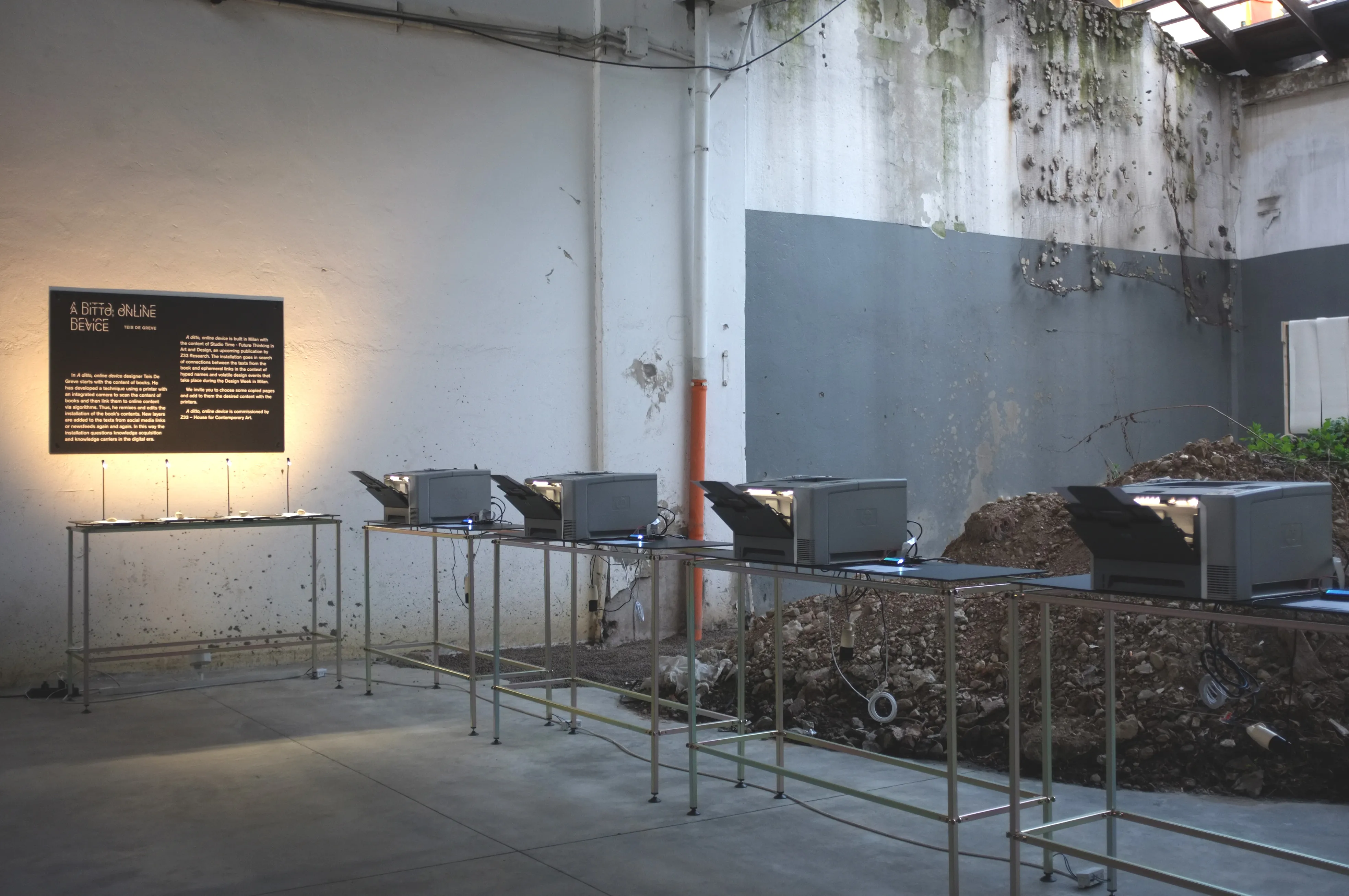 Exhibition view of the installation